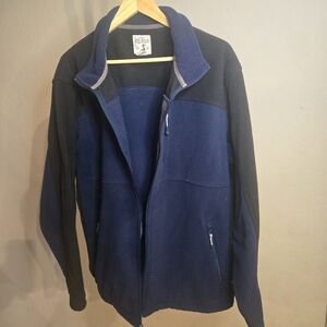 Redhead Men's Blue and Black 3 Pocket Fleece Jacket L